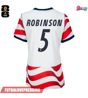 Lacne Ženy Futbalové dres Spojené štáty Antonee Robinson #5 MS 2026 Krátky Rukáv - Domáci